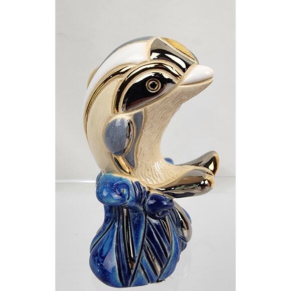 Rinconada - "Dolphin" Rinca-Babies Collection R1738 Gold Accents - Picture 1 of 7